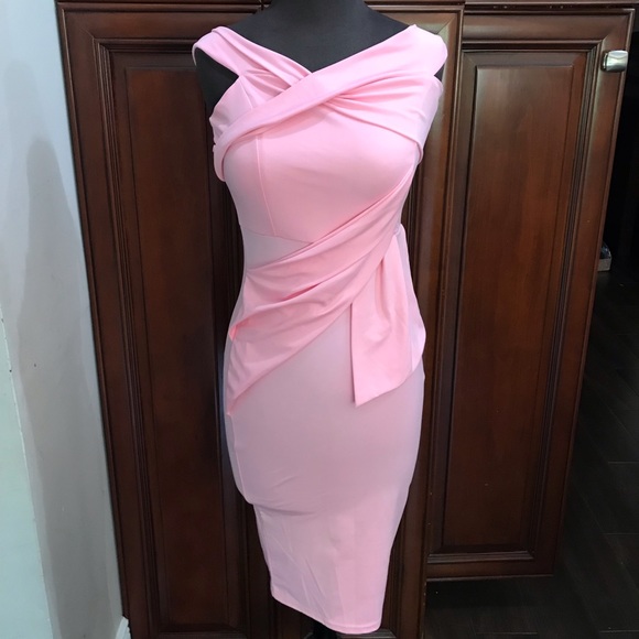 Pink CBR Fitted Dress - Picture 1 of 5